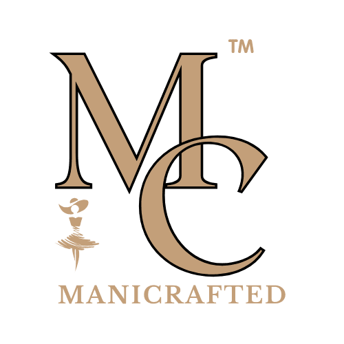 ManiCrafted™ premium handmade home decor and ethnic wear brand logo
